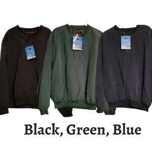 NWT Three (3) Baru Sports Microfiber Golf Windshirt-SM-Polyester Blend